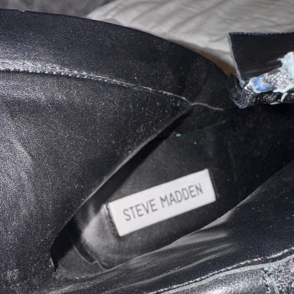 Steve Madden Black Stiletto Boots NWOT - Picture 2 of 5